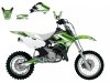 BLACKBIRD KOMPLET NAKLEJEK (OKLEIN) KAWASAKI KX65 '00-'23 DREAM 4 KOLOR ZIELONY/ CZARNY
